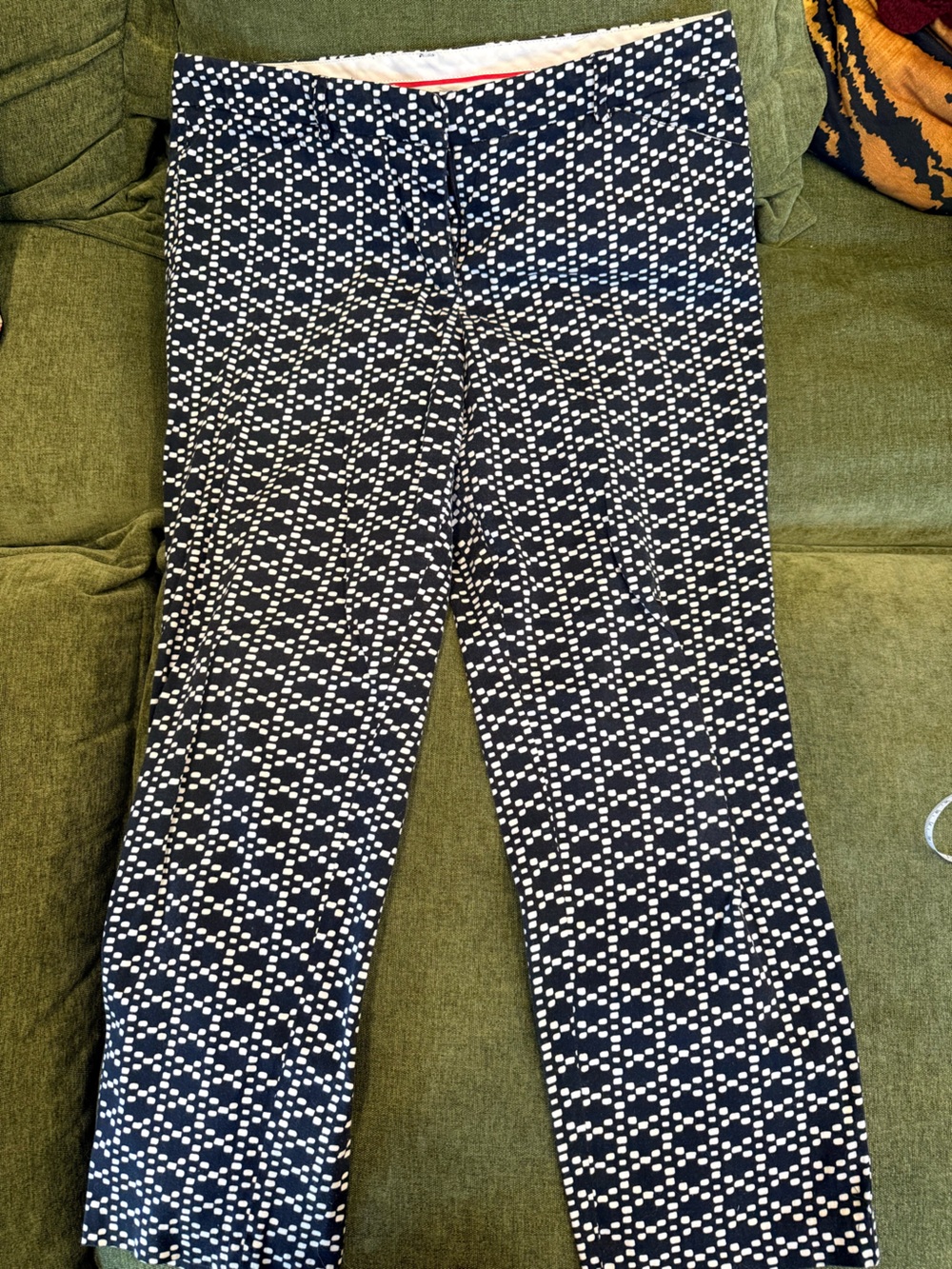 Women's Black & White Printed Pants